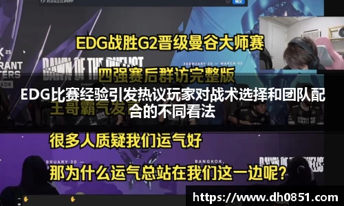 EDG比赛经验引发热议玩家对战术选择和团队配合的不同看法