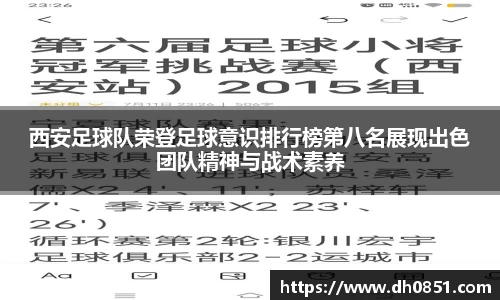 西安足球队荣登足球意识排行榜第八名展现出色团队精神与战术素养