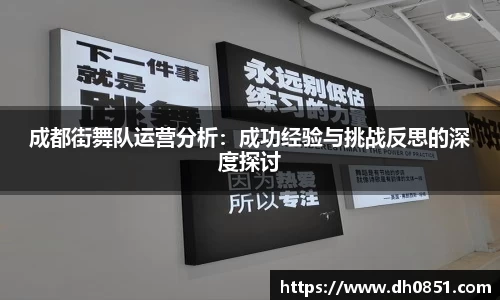 成都街舞队运营分析：成功经验与挑战反思的深度探讨