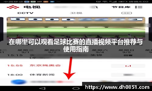 在哪里可以观看足球比赛的直播视频平台推荐与使用指南